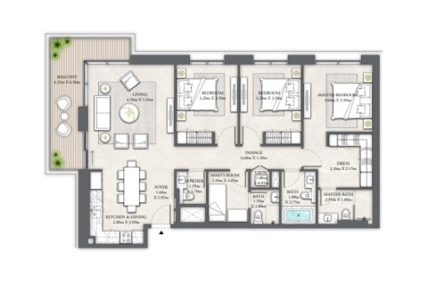 Byt v Dubai Creek Harbour (The Lagoons), SAE 1 ložnice, 103 m² Č.: 689889 - fotografie 5