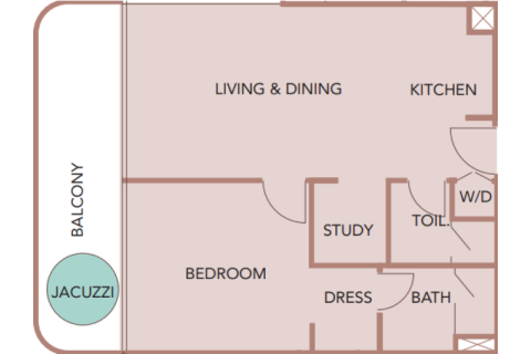 Byt v Dubai, SAE 1 ložnice, 88 m² Č.: 689886 - fotografie 6