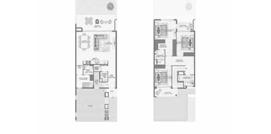 The Valley, Dubai, संयुक्त अरब अमीरात में टाउनहाउस, 3 बेडरूम, 174 वर्ग मीटर, संख्या 700581
