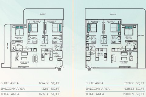 דירה למכירה ב Dubai, איחוד האמירויות  3 חדרי שינה, 137 מ"ר, מספר 692024 - תמונה 24