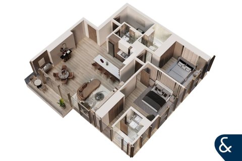 Jumeirah Lake Towers, Dubai, संयुक्त अरब अमीरात में अपार्टमेंट, 2 बेडरूम, 122 वर्ग मीटर, संख्या 666734 - फ़ोटो 10