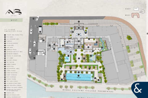 Apartament de vânzare în Al Jaddaf, Dubai, EAU 3 dormitoare, 173 mp. №666731 - poză 11