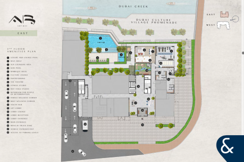 Apartament de vânzare în Al Jaddaf, Dubai, EAU 3 dormitoare, 173 mp. №666731 - poză 10