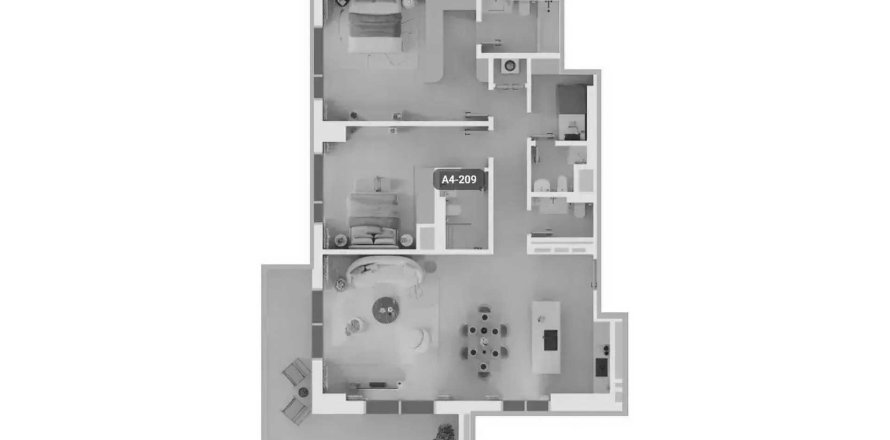 Dzīvoklis Tara Park Al Reem Island, Abu Dhabijā, AAE 2 istabas, 146.97 m2 Nr. 709587