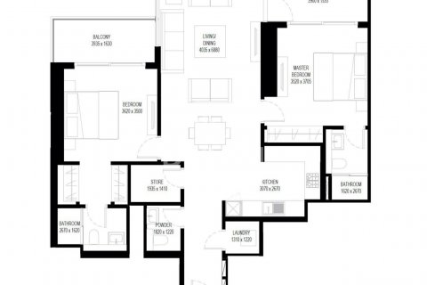 Byt v Mohammed Bin Rashid City, Dubai, SAE 2 ložnice, 118 m² Č.: 601579 - fotografie 11