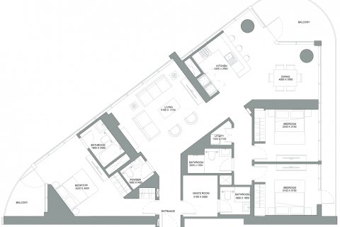 Byt v Sobha Solis Tower C v Motor City, Dubai, SAE 3 ložnice, 175.48 m² Č.: 575760 - fotografie 2