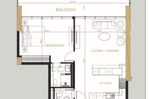 Appartement te koop in Business Bay, Dubai, VAE 1 slaapkamer, 89.8 vr.m., nr 686104 - foto 11