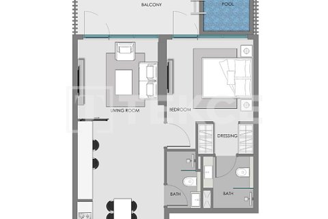 Apartament de vânzare în Arjan, Dubai, EAU 1 cameră, 42 mp.  №730886 - poză 17
