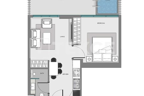 Apartament de vânzare în Arjan, Dubai, EAU 1 cameră, 42 mp.  №730886 - poză 15