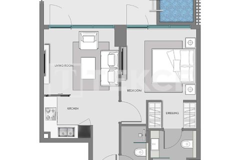 Apartament de vânzare în Arjan, Dubai, EAU 1 cameră, 42 mp.  №730886 - poză 16