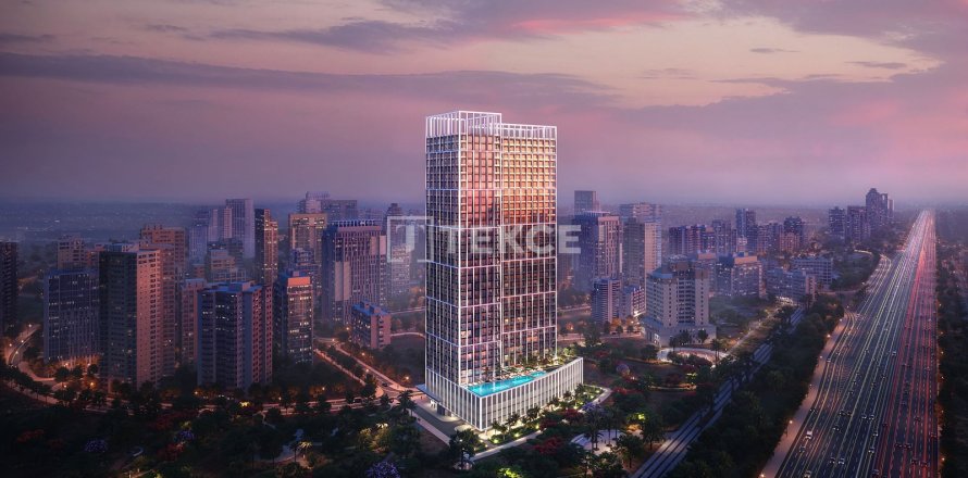 Apartemen di Majan, Dubai, UEA 1 ruangan, 35 m2 nomor 730881