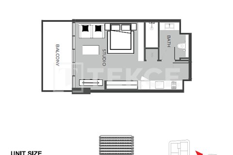 Пәтер Dubai Land, Дубай, БАӘ-да 1 бөлме, 41 м² № 730883 - фото 21