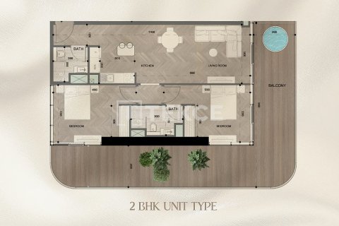 Huoneisto Dubai Land, Arabiemiraatit 1 huone, 45 m2 № 730884 - kuva 15