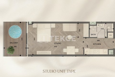 Huoneisto Dubai Land, Arabiemiraatit 1 huone, 45 m2 № 730884 - kuva 13