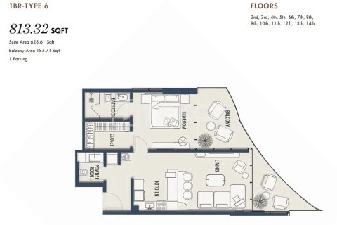 Leilighet til salgs i Umm Al Quwain, Emiratene 1 rom, 50 kvm Nr. 730885 - Foto 20