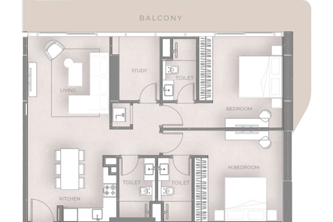 Appartement te koop in Motor City, Dubai, VAE 1 kamer, 38 vr.m., nr 732741 - foto 6