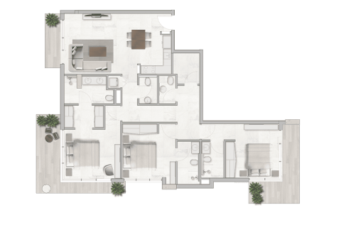 Byt v Jebel Ali, Dubai, SAE 1 pokoj, 37 m² Č.: 732740 - fotografie 9