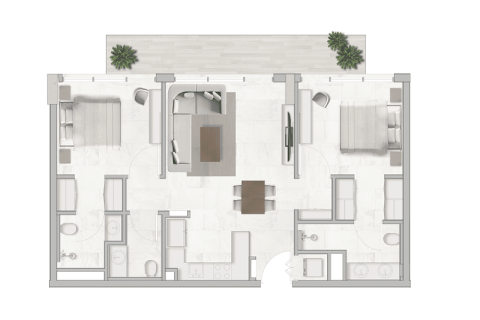 Byt v Jebel Ali, Dubai, SAE 1 pokoj, 37 m² Č.: 732740 - fotografie 8