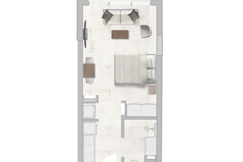 Byt v Jebel Ali, Dubai, SAE 1 pokoj, 37 m² Č.: 732740 - fotografie 6