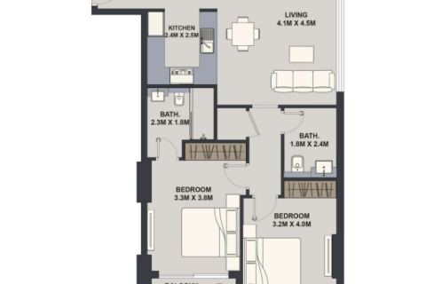 Lakás itt: Jumeirah Village Circle, Dubai, EAE, 1 szoba, 35 m², azonosító: 732738 - fénykép 7