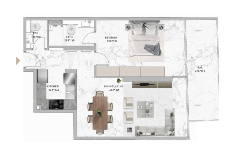 آپارتمان برای فروش در Jumeirah Village Circle، Dubai، امارات متحده عربی 40 متر مربع ، شماره 732736 - تصویر 4
