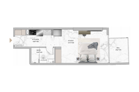 آپارتمان برای فروش در Jumeirah Village Circle، Dubai، امارات متحده عربی 40 متر مربع ، شماره 732736 - تصویر 3