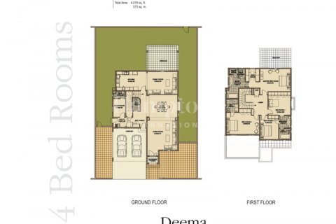 Vilă de închiriat în The Lakes, Dubai, EAU 4 dormitoare, 373.37715700 mp.  №583531 - poză 3