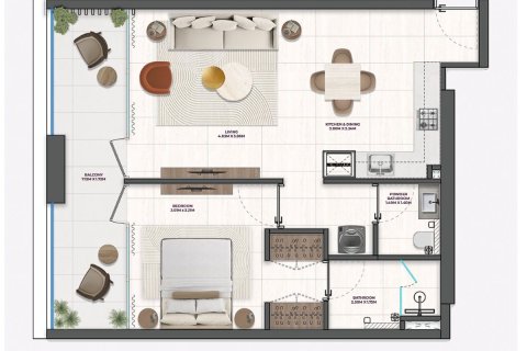 Apartament na sprzedaż w Meydan, Dubai, ZEA 1 sypialnia, 64.8 mkw., nr 701285 - zdjęcie 16