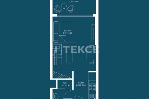 Byt v Dubai Silicon Oasis, SAE 1 pokoj, 35 m² Č.: 578414 - fotografie 19