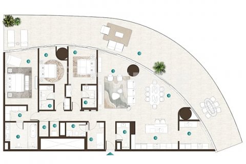 Apartment in Al Marjan Island, Ras Al Khaimah, UAE 1 bedroom, 106 sq.m. № 578415 - photo 27