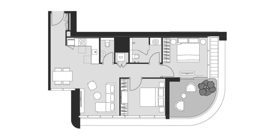 Lägenhet i Dubai Design District, Dubai, UAE 2 sovrum, 85 kvm Nr. 689558