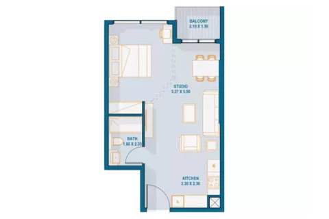 Apartment on the Yas Island, Abu Dhabi, UAE 1 room, 42 sq.m. № 732803 - photo 6