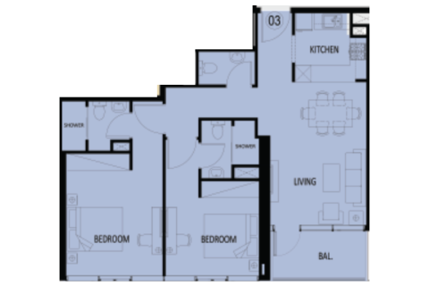 Apartament na sprzedaż w Jumeirah Village Triangle, Dubai, ZEA 1 pokój, 61 mkw., nr 732801 - zdjęcie 5