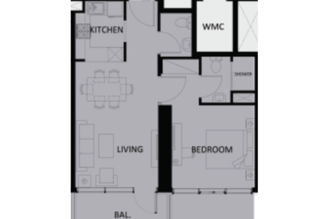 Apartament na sprzedaż w Jumeirah Village Triangle, Dubai, ZEA 1 pokój, 61 mkw., nr 732801 - zdjęcie 4
