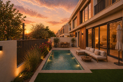 Townhouse de vânzare în Tilal Al Ghaf, Dubai, EAU 5 dormitoare, 316.89 mp.  №733111 - poză 11