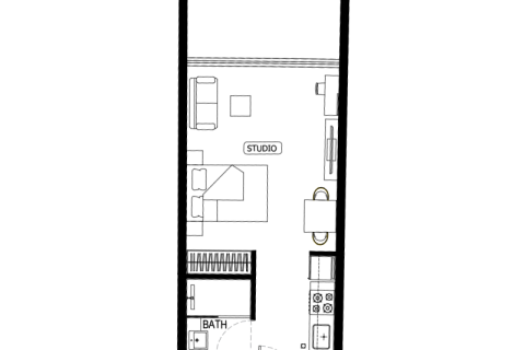 Lakás itt: Al Barsha, Dubai, EAE, 1 szoba, 42 m², azonosító: 732442 - fénykép 7