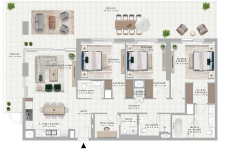 Apartman u Dubai Hills Estate, UAE 1 spavaća soba, 69 m2 Br. 704544 - fotografija 13