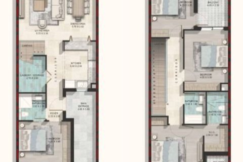 Townhouse di Dubai Land, UEA 4 kamar tidur, 215 m2 nomor 704545 - foto 19