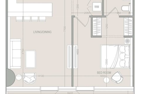Byt v Al Reem Island, Abu Dhabi, SAE 1 ložnice, 81 m² Č.: 691642 - fotografie 24