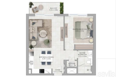 Apartamento en venta en Dubai Hills Estate, Dubai, EAU 1 dormitorio, 69 m2 № 646357 - foto 11