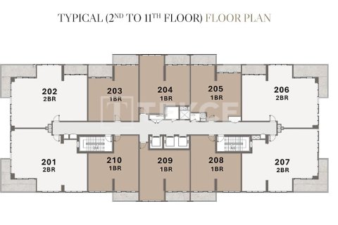 Apartemen di Dubai, UEA 2 kamar tidur, 124 m2 nomor 710612 - foto 29