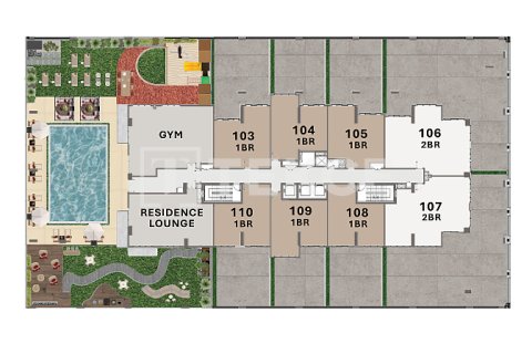 Apartemen di Dubai, UEA 2 kamar tidur, 124 m2 nomor 710612 - foto 27