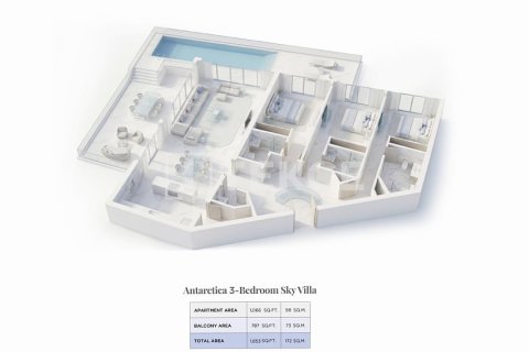 Penthauss Ras Al Khaimahjā, AAE 3 istabas, 172 m2 Nr. 710611 - attēls 20