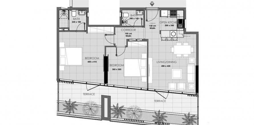 Apartament në Palatium Residences në Jumeirah Village Circle, Dubai, Emiratet e Bashkuara Arabe 2 dhoma gjumi, 112.04 m2. № 518354