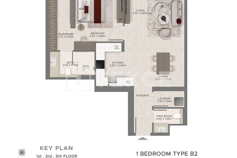 Apartment til salg i Dubai, UAE 1 soveværelse, 90 kvm № 717865 - foto 7