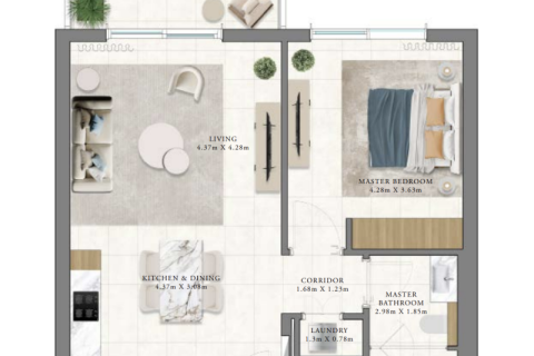 Lakás itt: Dubai Hills Estate, EAE, 1 hálószoba, 67 m², azonosító: 689788 - fénykép 3