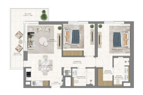 Lakás itt: Dubai Hills Estate, EAE, 1 hálószoba, 67 m², azonosító: 689788 - fénykép 4