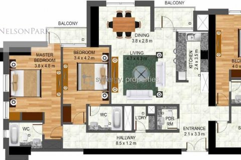 Apartamento en alquiler en Business Bay, Dubai, EAU 3 dormitorios, 185.8 m2 № 556421 - foto 16