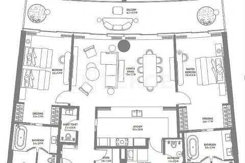 Byt v Sharjah, SAE 4 ložnice, 350 m² Č.: 633338 - fotografie 18