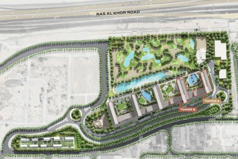 Apartament në Ras Al Khor, Dubai, Emiratet e Bashkuara Arabe 2 dhoma gjumi, 103.6 m2. № 570753 - Foto 15